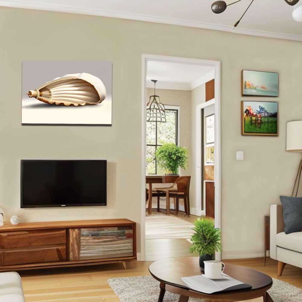 Flawless Seashell Coastal Canvas Wall Art