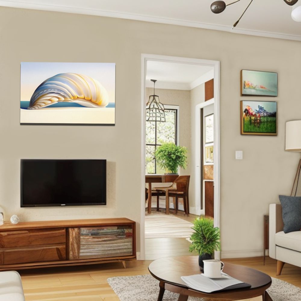 Minimalist Seashell Ocean Decor