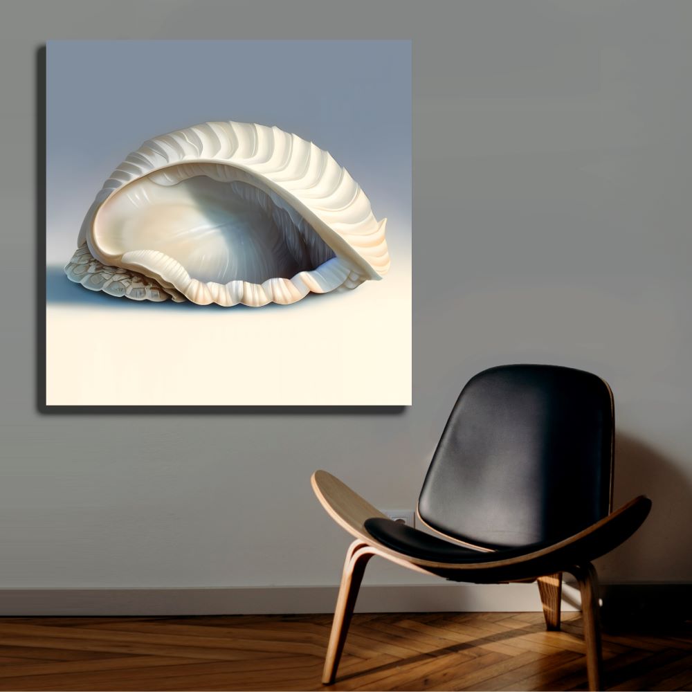 Serene Ocean Shell Art Print