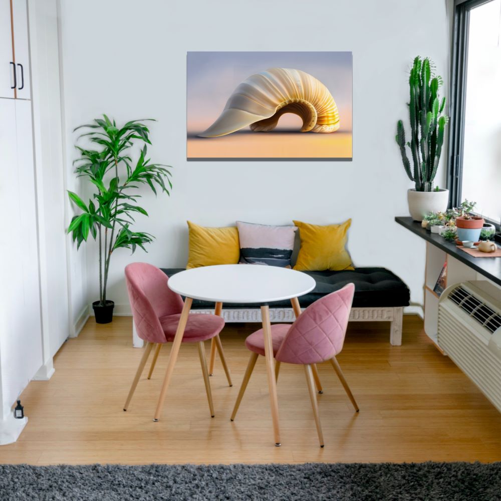Spiral Seashell Wall Art Ocean Decor