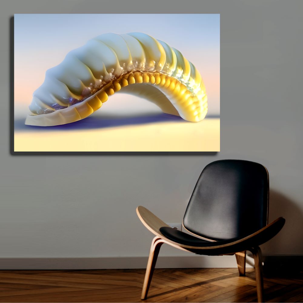 Modern Seashell Canvas Print Ocean Inspired