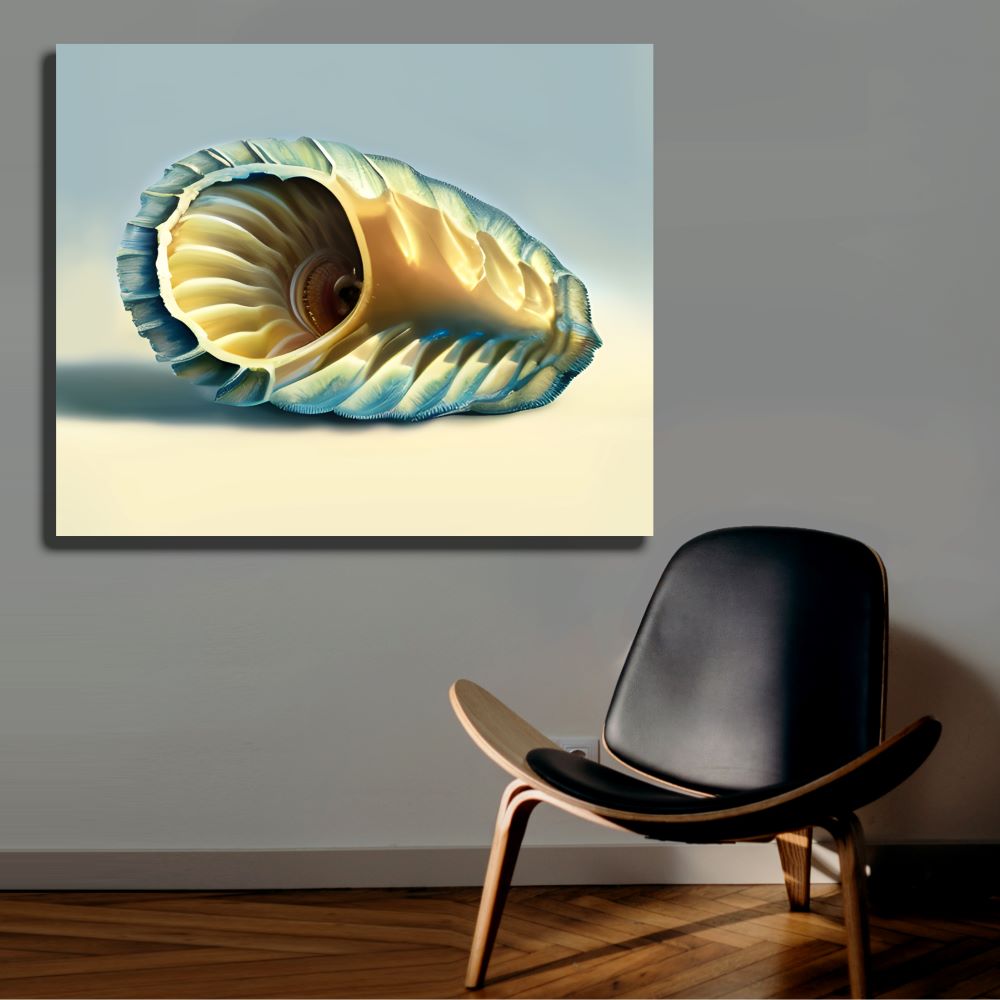 Abstract Scallop Shell Wall Decor