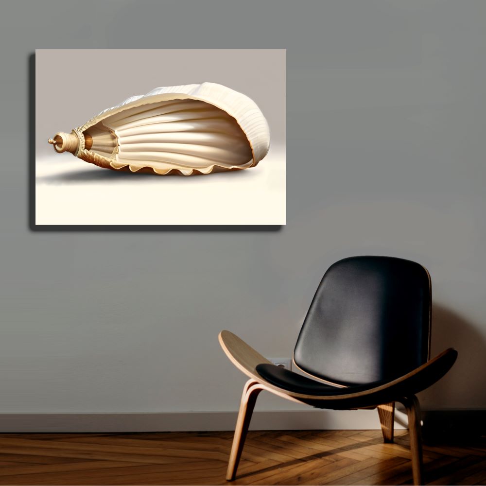 Flawless Seashell Coastal Canvas Wall Art