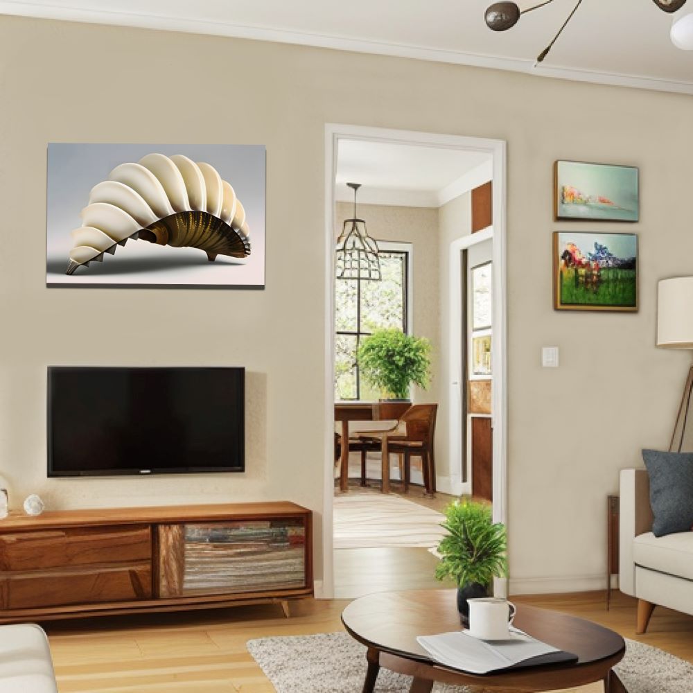 Modern Seashell Wall Art Coastal Decor