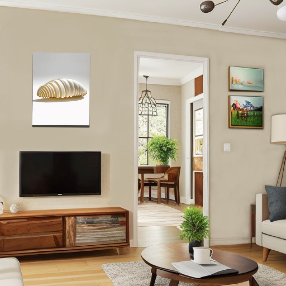 Minimalist Gilded Seashell Wall Art