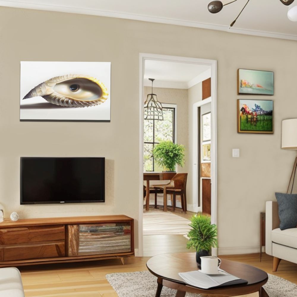 Surreal Seashell Eye Wall Art