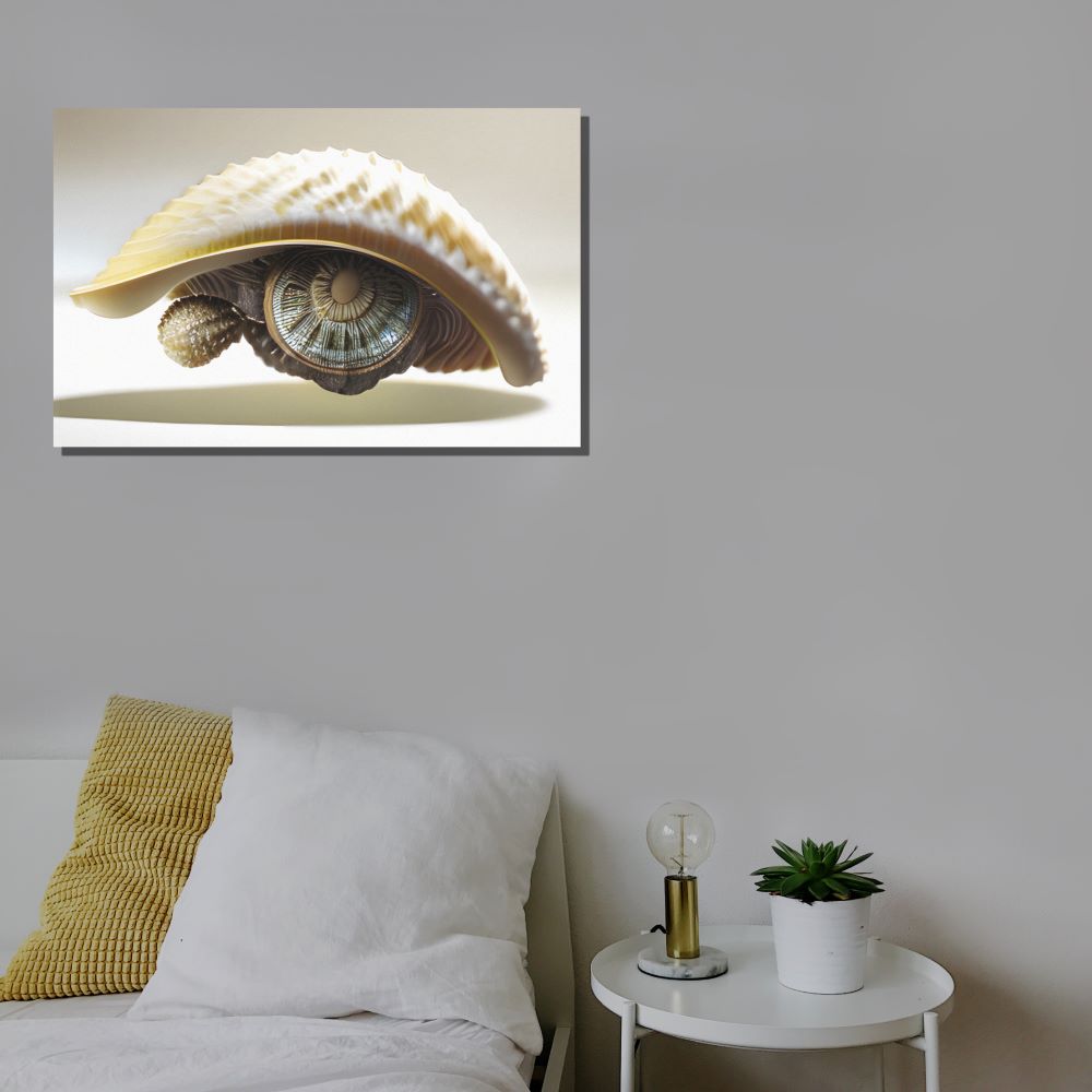 Abstract Seashell Eye Wall Art Decor