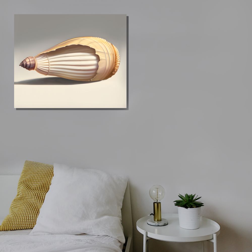 Striking seashell metal wall art modern coastal