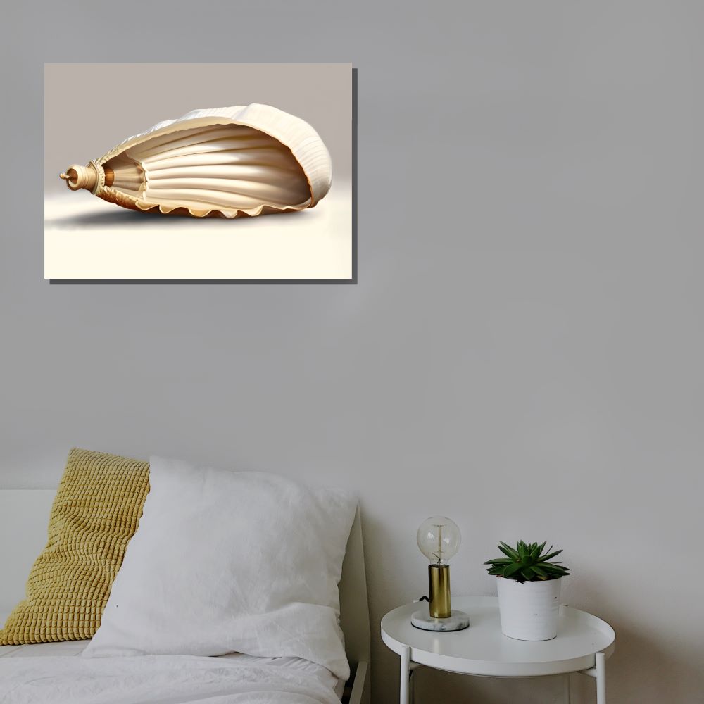 Flawless Seashell Coastal Canvas Wall Art