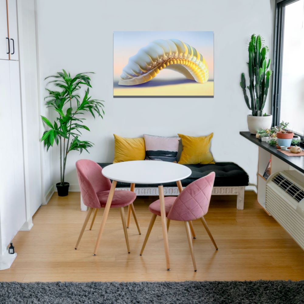Modern Seashell Canvas Print Ocean Inspired