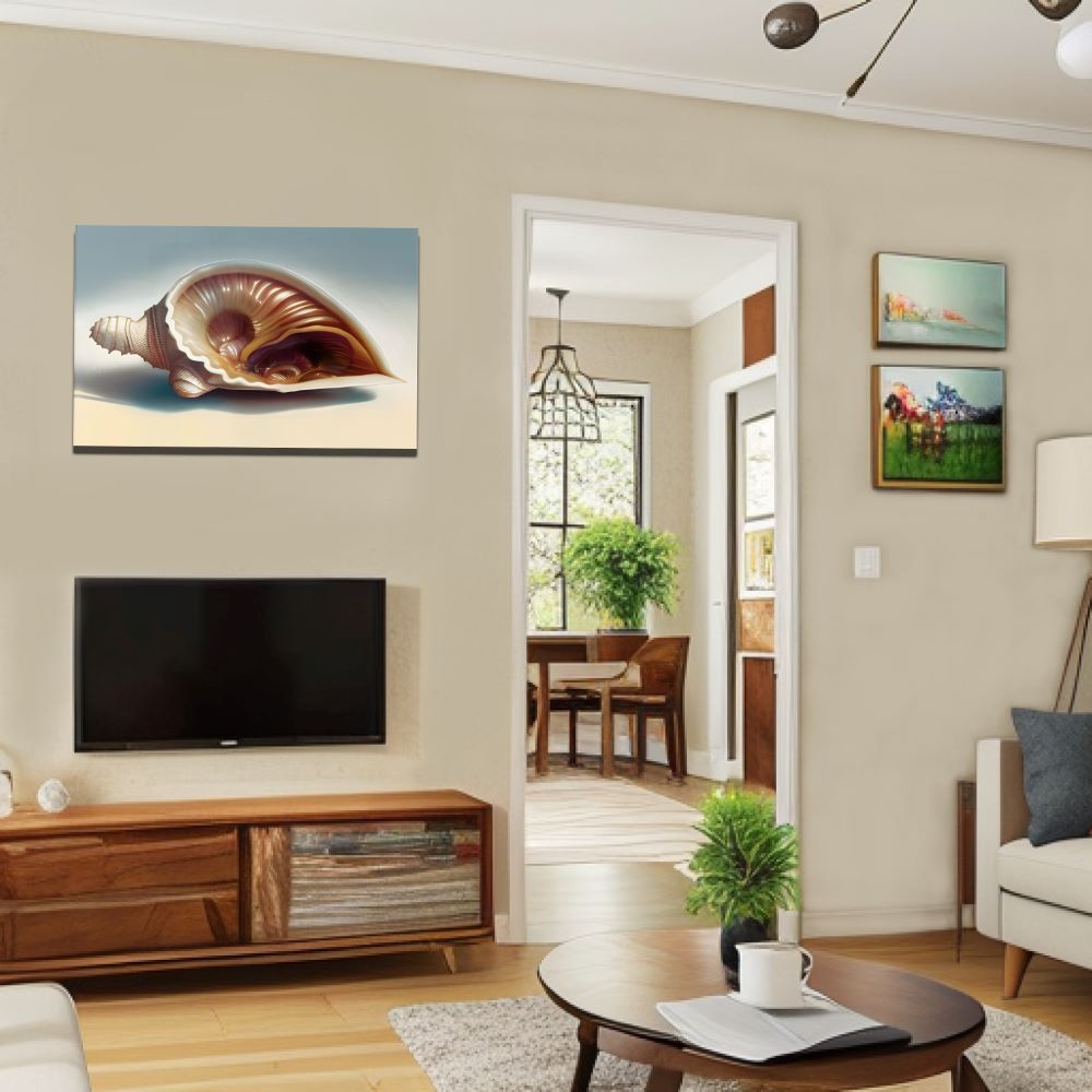 Majestic Conch Shell Wall Art
