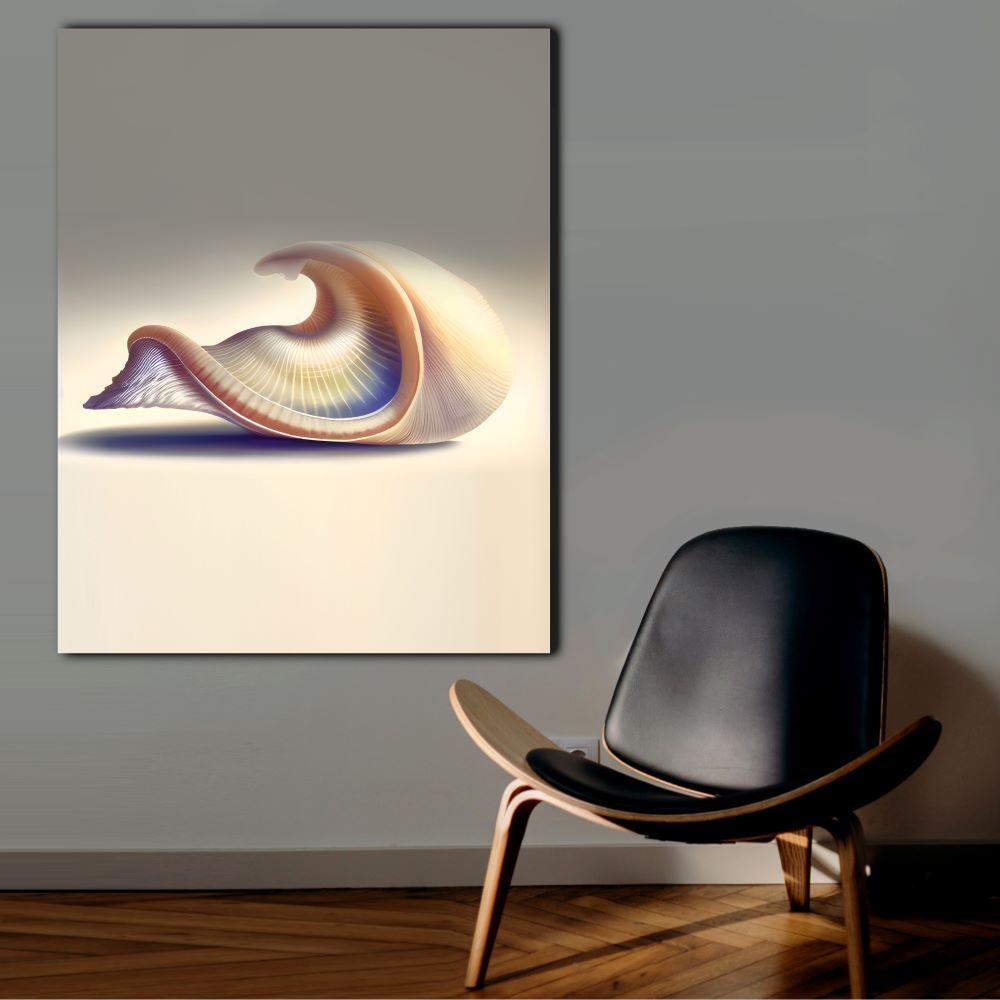 Ethereal Seashell Abstract Art Print