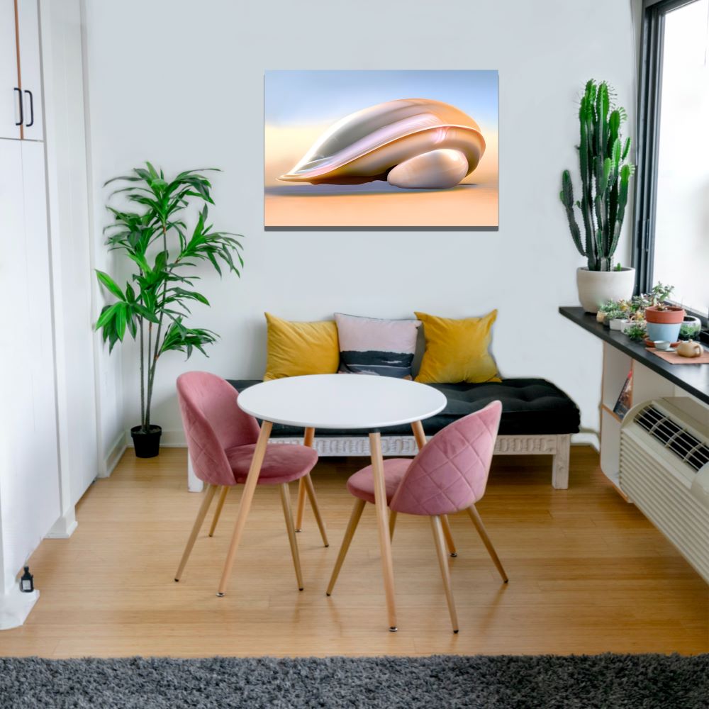 Shiny Seashell Beach Home Decor Modern Art