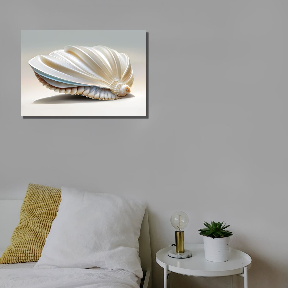 Serene Coastal Seashell Wall Art Ocean Home Decor