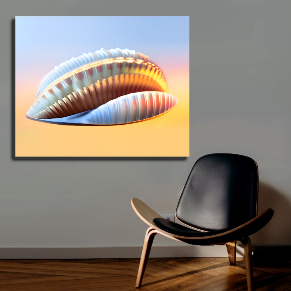 Unique Seashell Photography for Office Decor