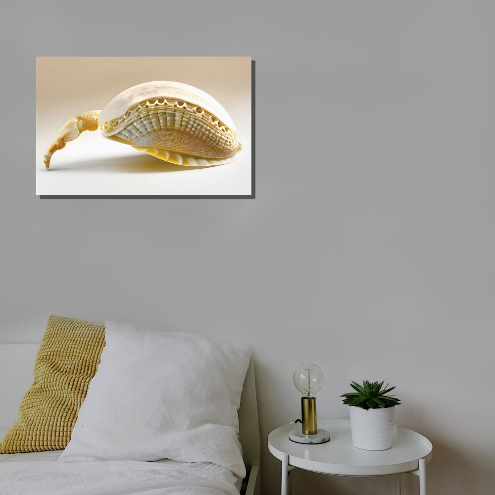Ocean Inspired Seashell Art Canvas Print