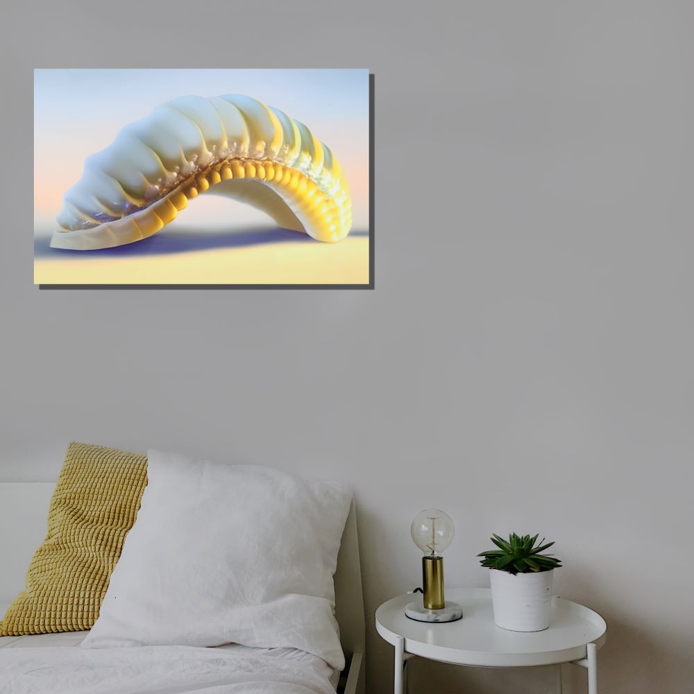 Modern Seashell Canvas Print Ocean Inspired