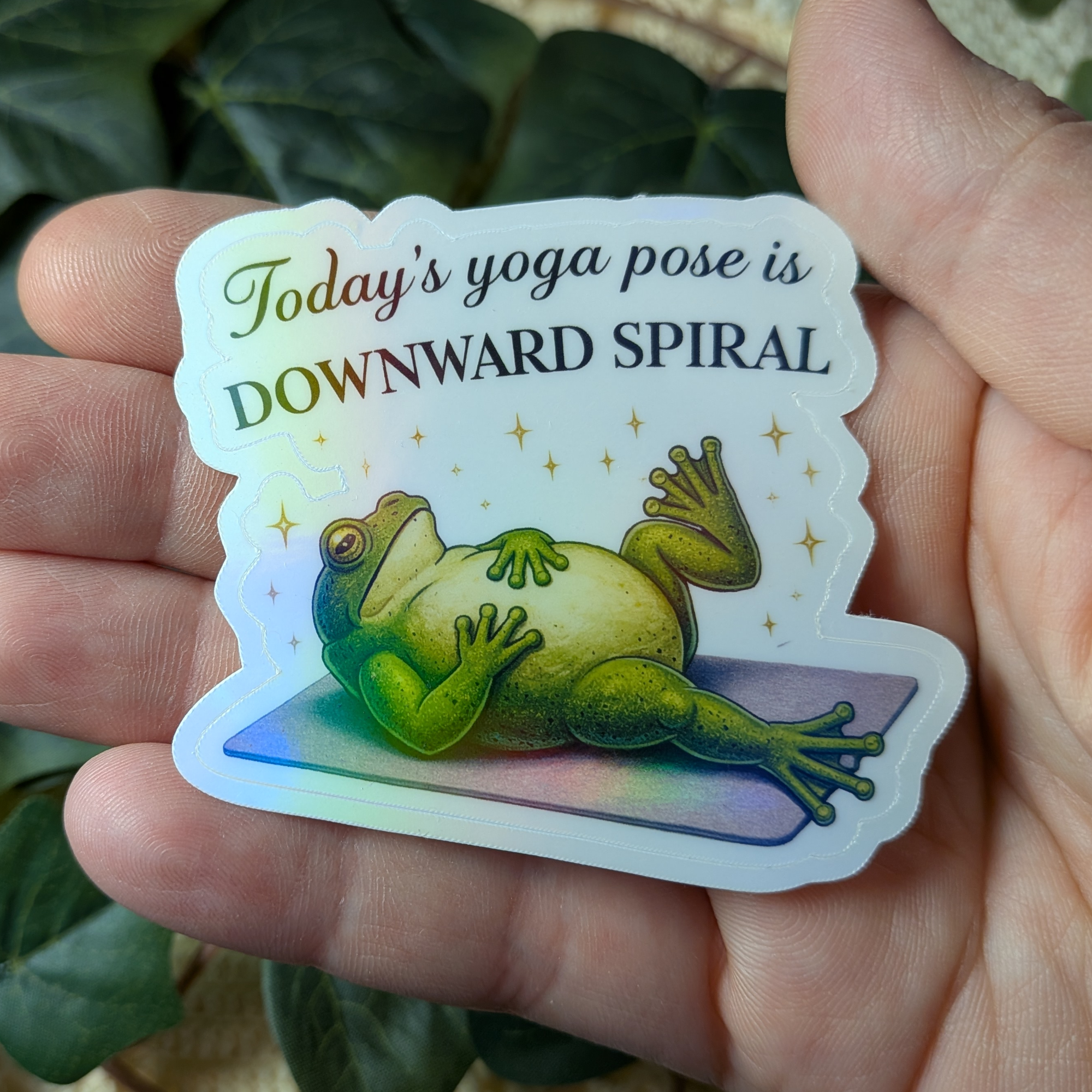 Today's yoga pose is DOWNWARD SPIRAL - vinyylitarra