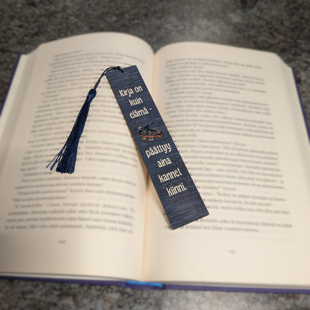 Kirja on kuin elämä - Kirjanmerkki