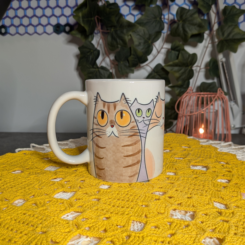 Kissat rivissä - muki