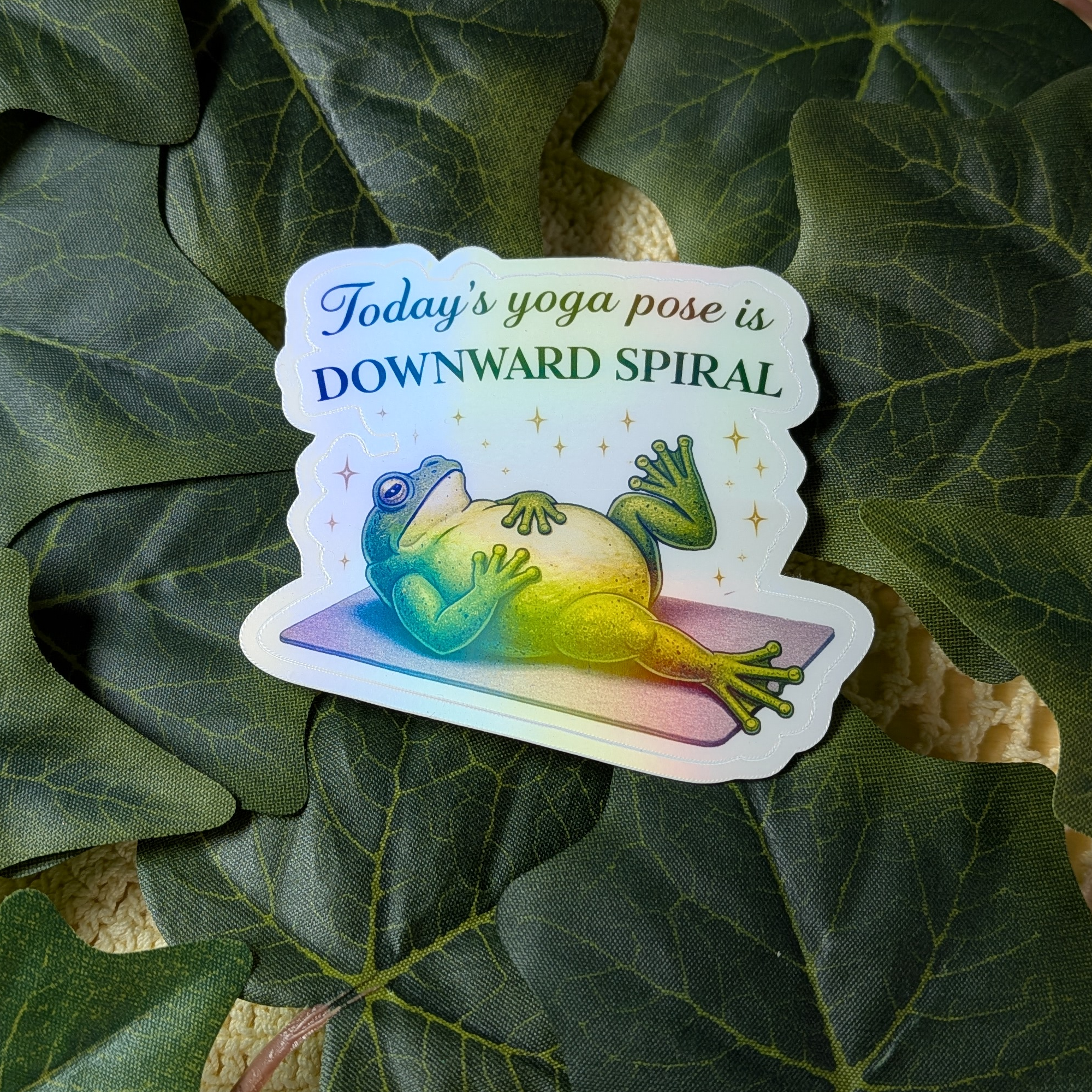 Today's yoga pose is DOWNWARD SPIRAL - vinyylitarra