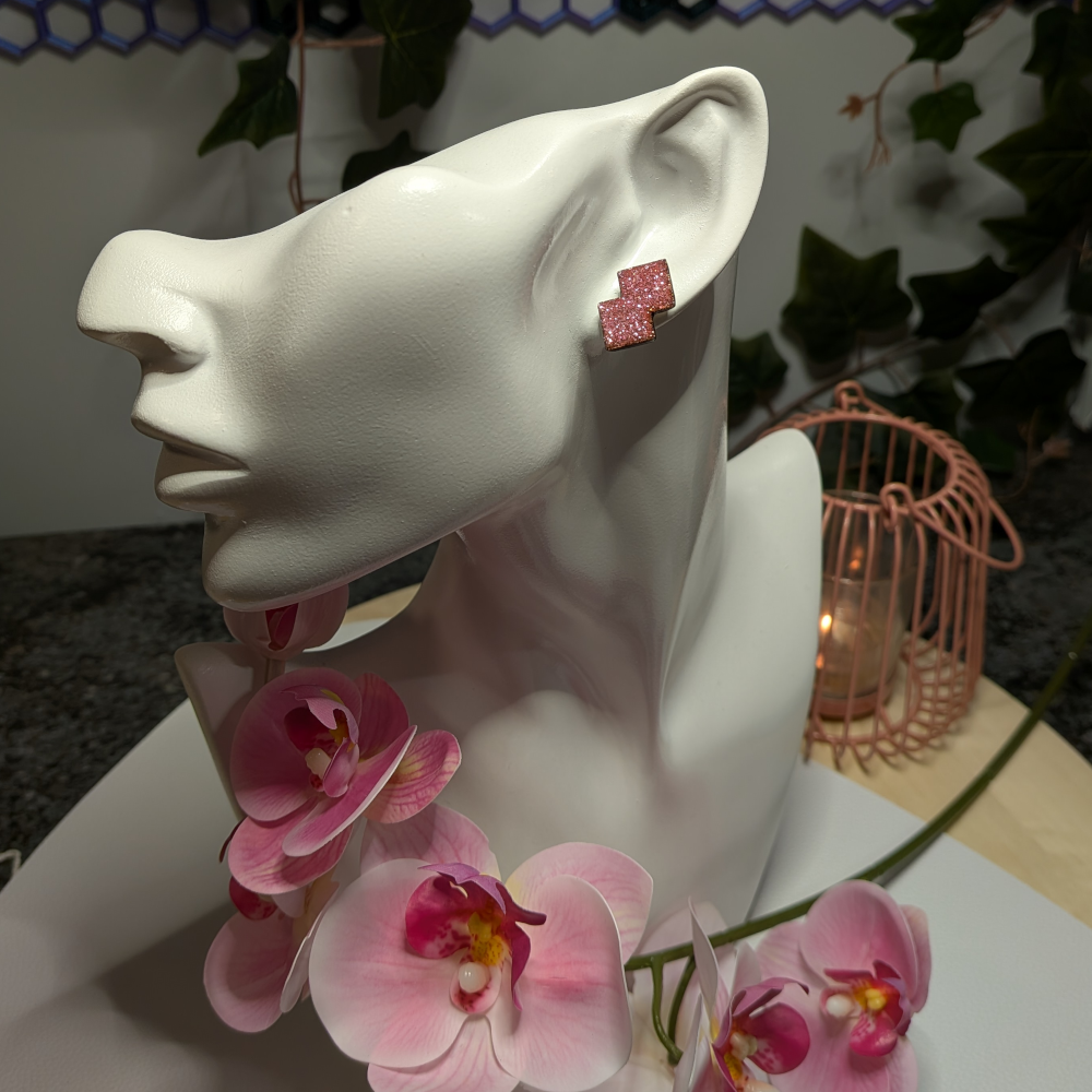 Korvakorut: Glitterpinkki