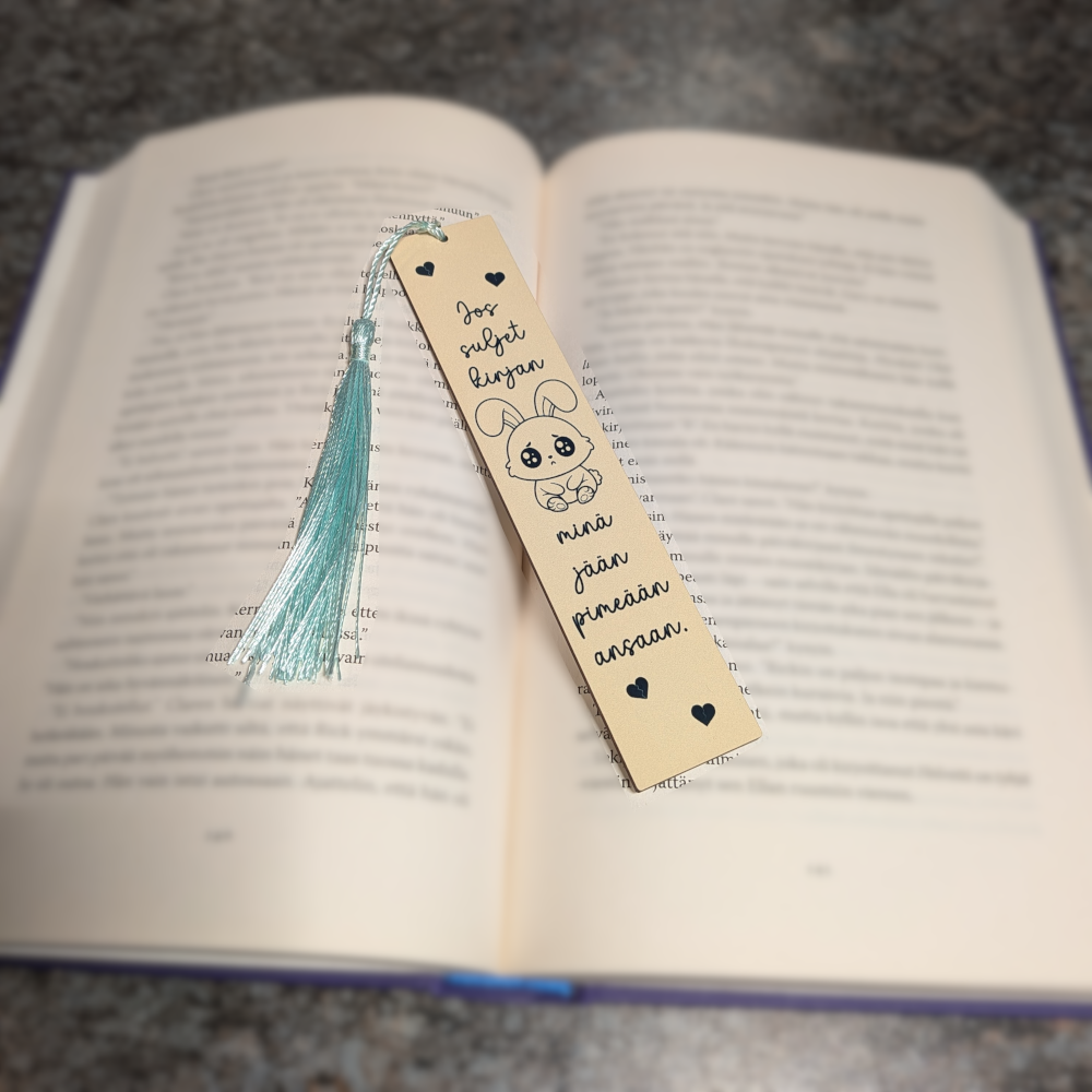 Jos suljet kirjan - kirjanmerkki