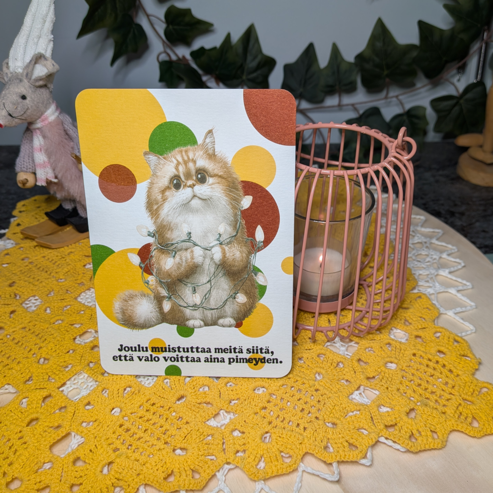 Joulu muistuttaa -joulukortti