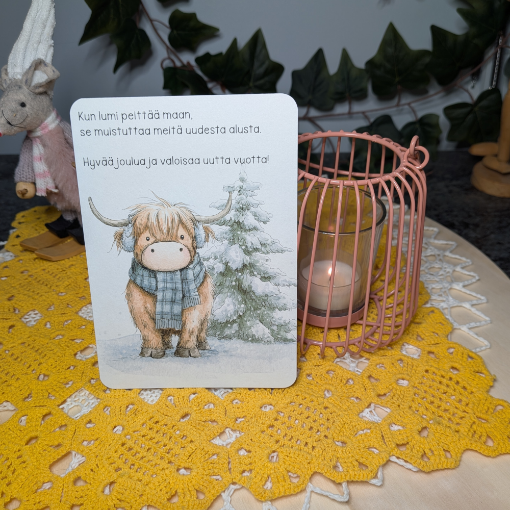 Uudesta alusta -joulukortti