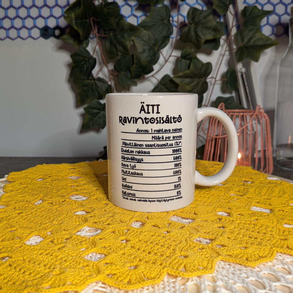 Kukkakuvioinen Karhumuki äidille