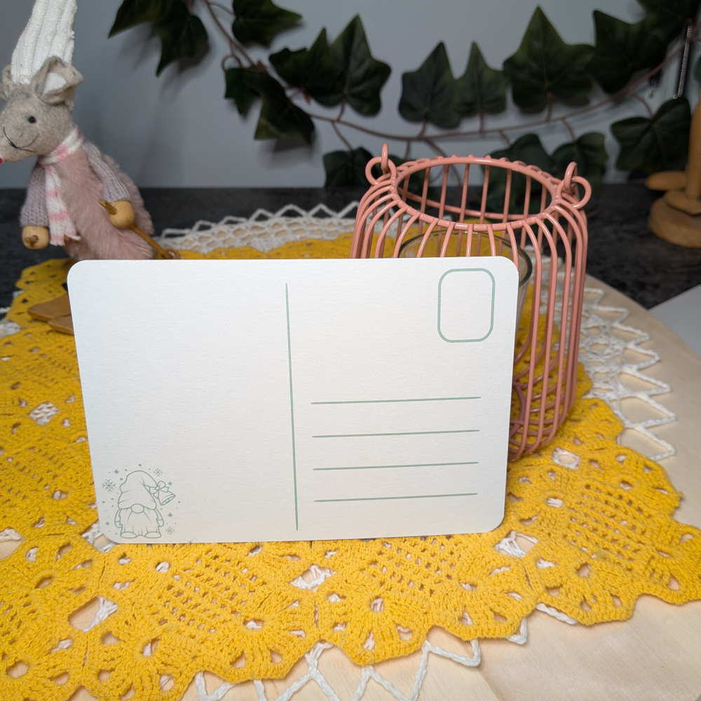 Joulun hiljainen laulu -joulukortti