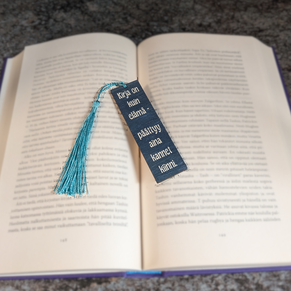Kirja on kuin elämä - Kirjanmerkki
