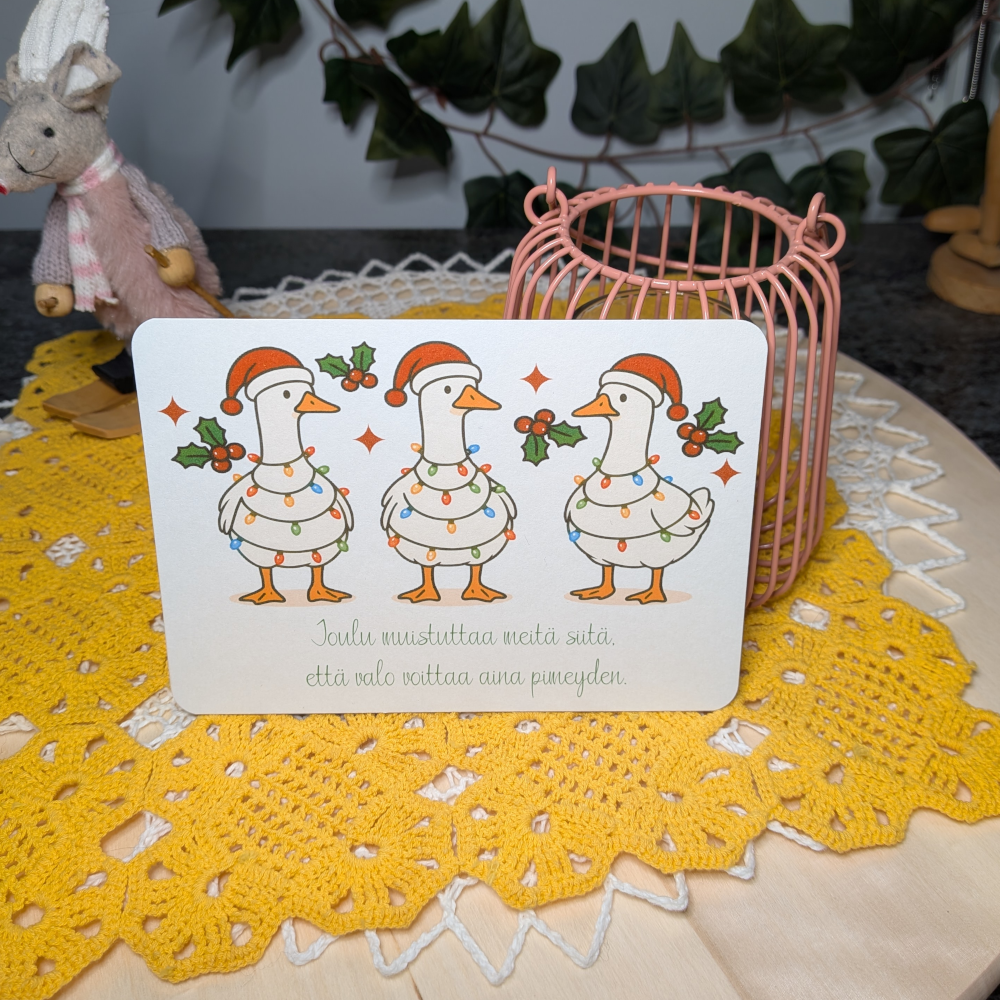 Jouluankat -joulukortti
