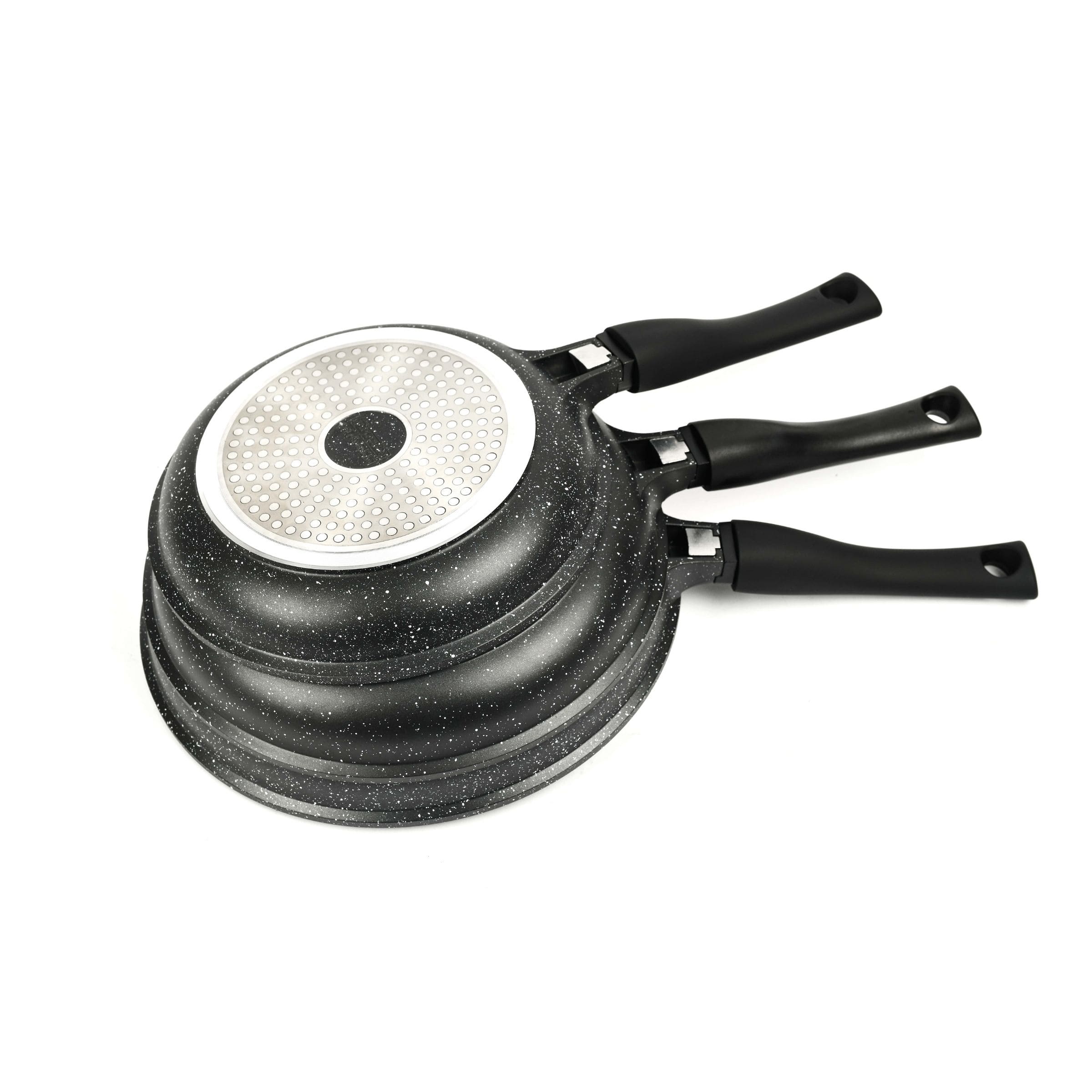 🥘Set de 3 poêles Ø20 – 24 – 28 cm