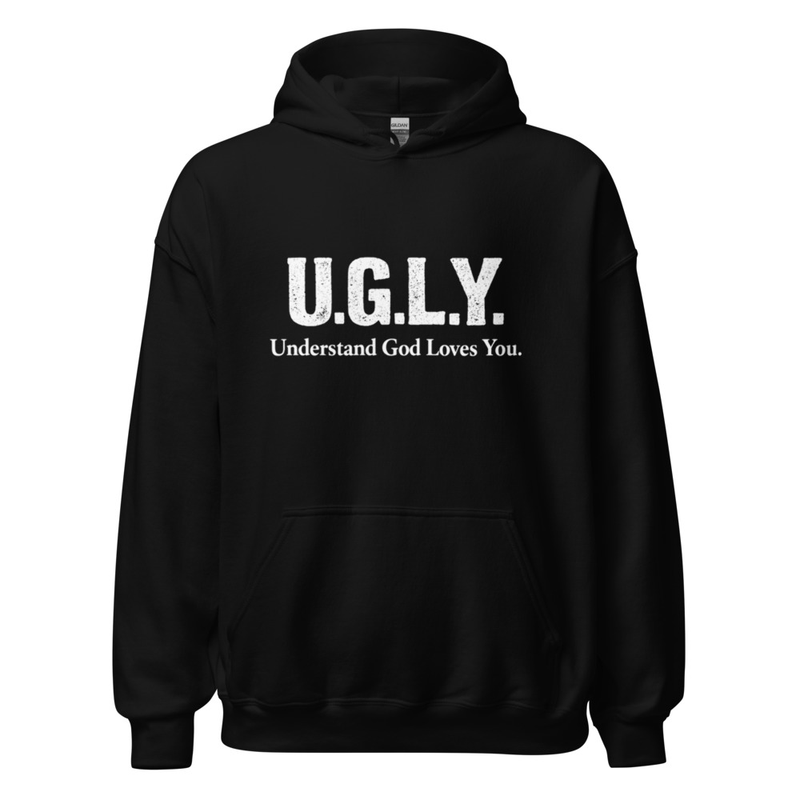 U.g.l.y.  Black hoodie
