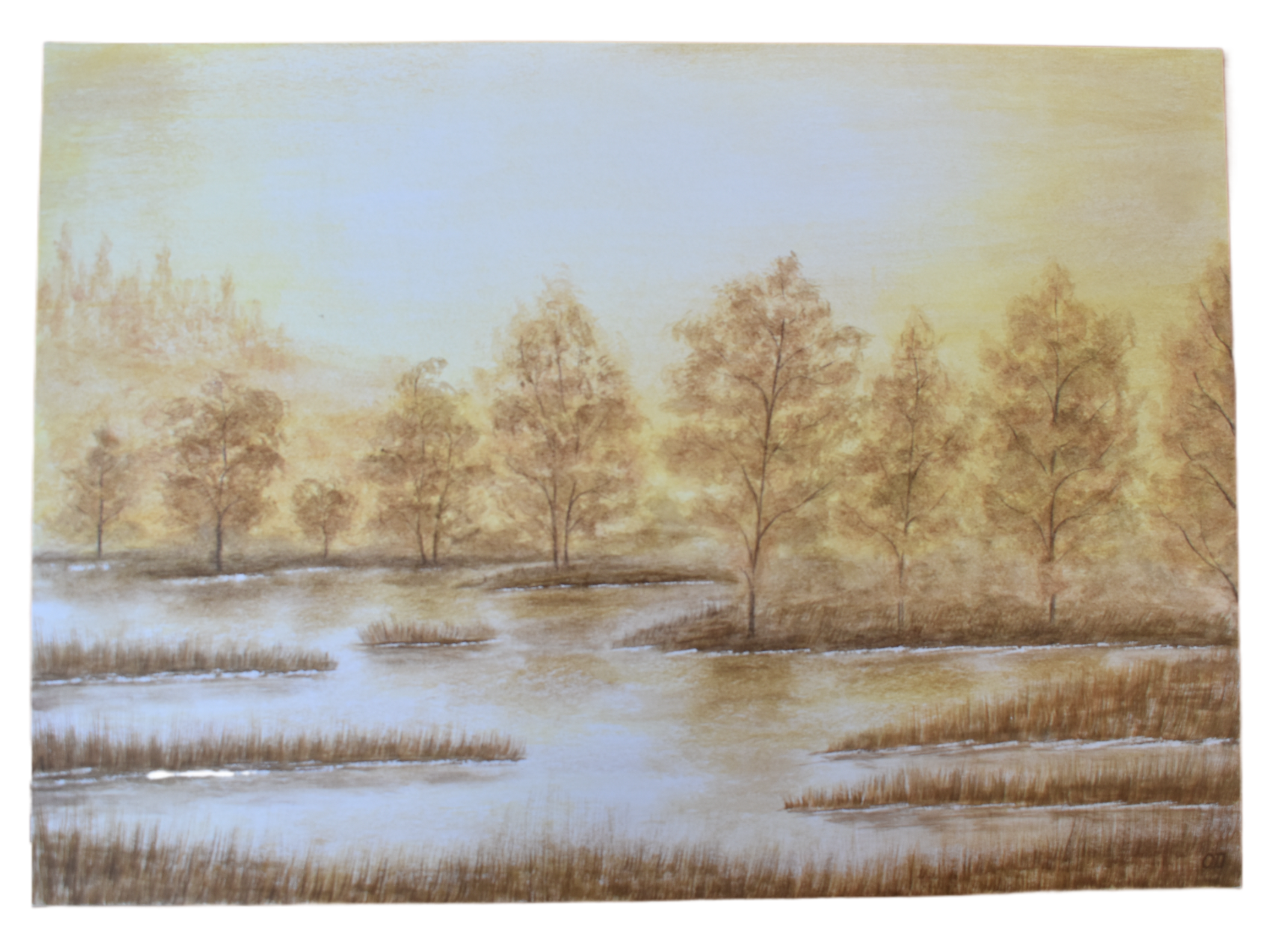 Autumn Haze — Original Watercolor by Oskar D.