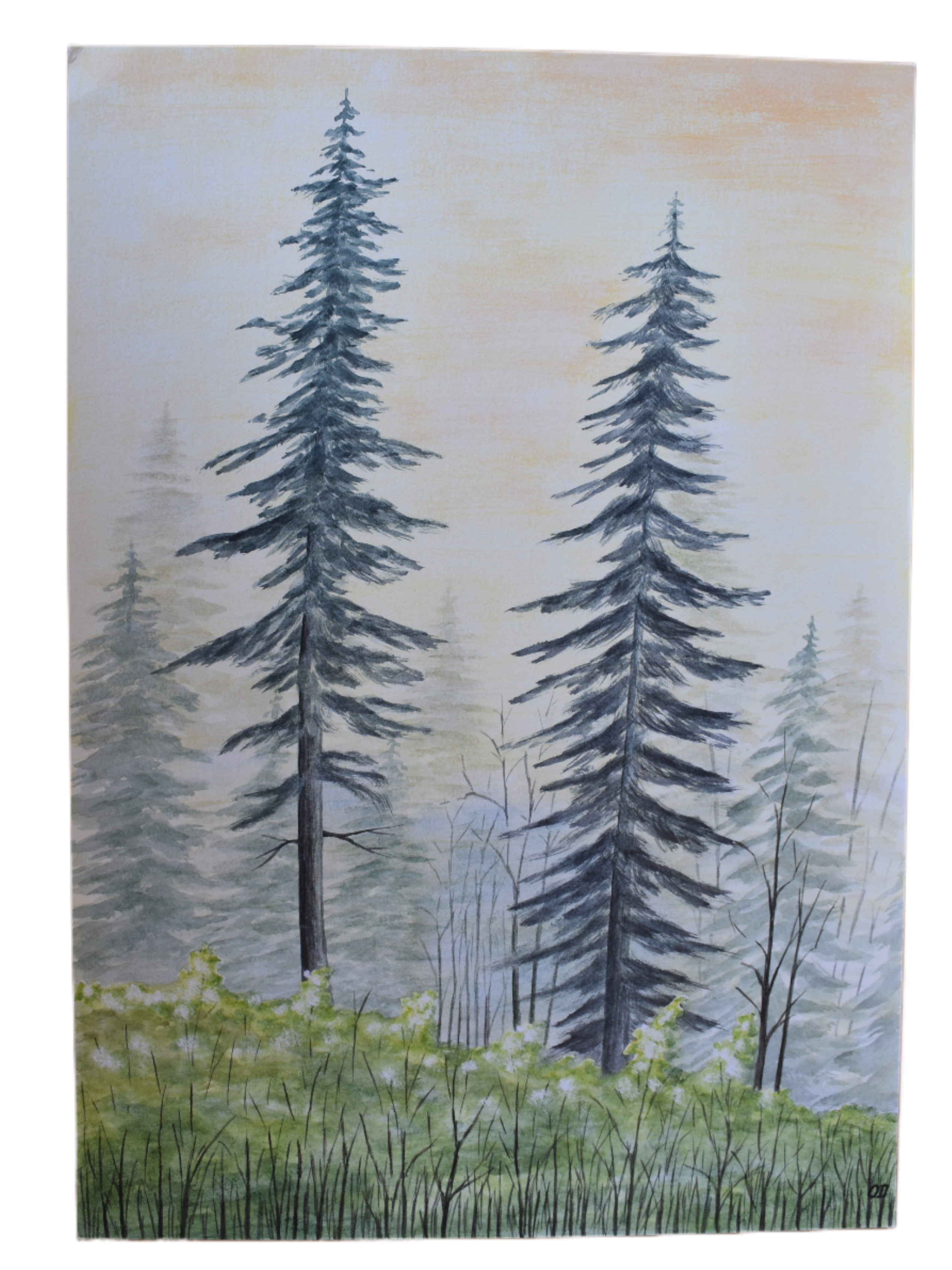 Whispering Pines — Original Watercolor by Oskar D.