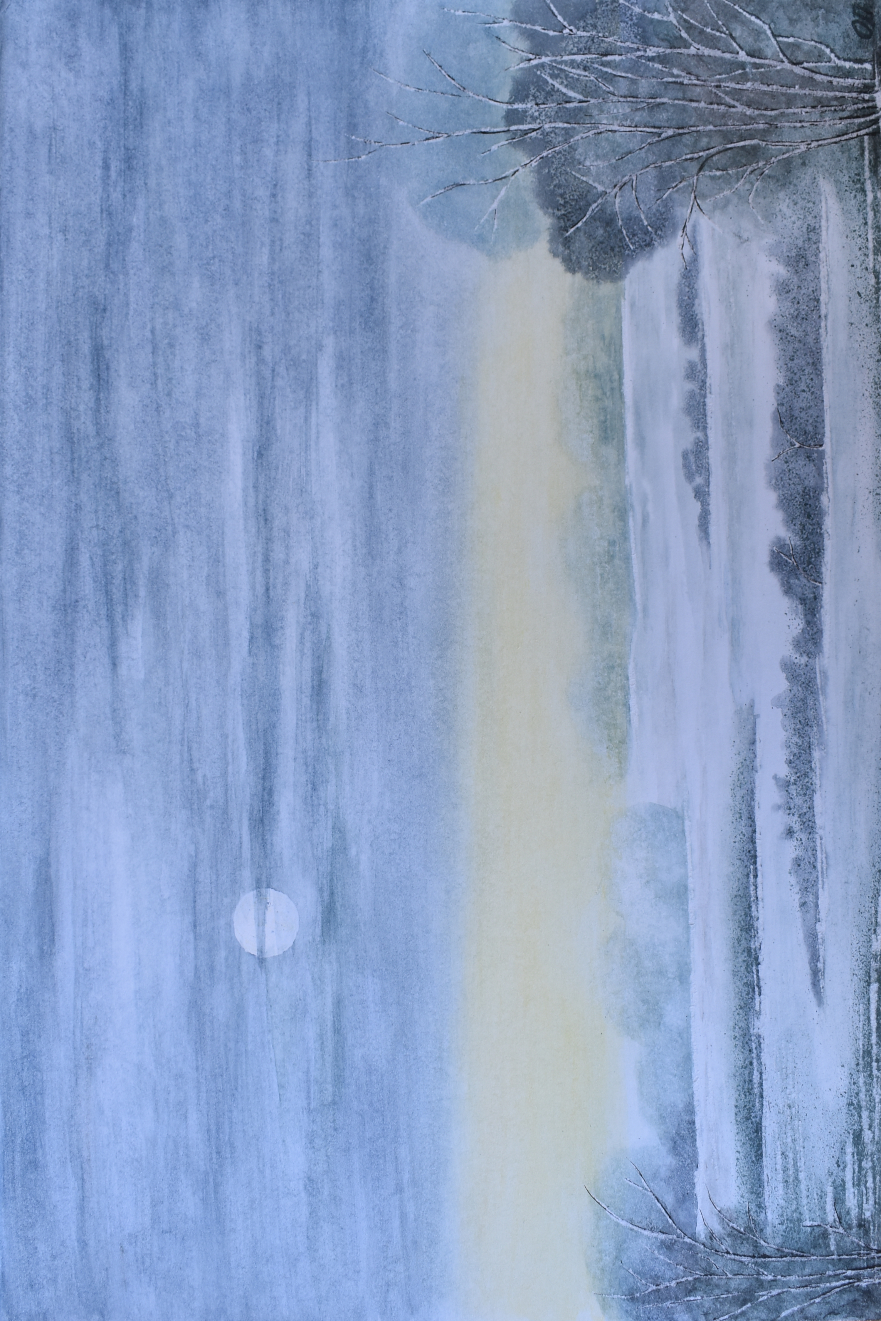 Winter Quiet — Original Watercolor by Oskar D.