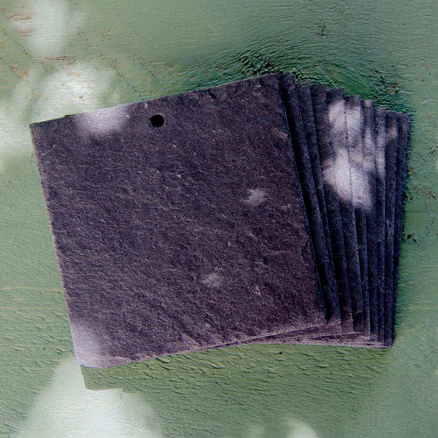 Lot de 10 ardoises 10x10cm pour le jardin