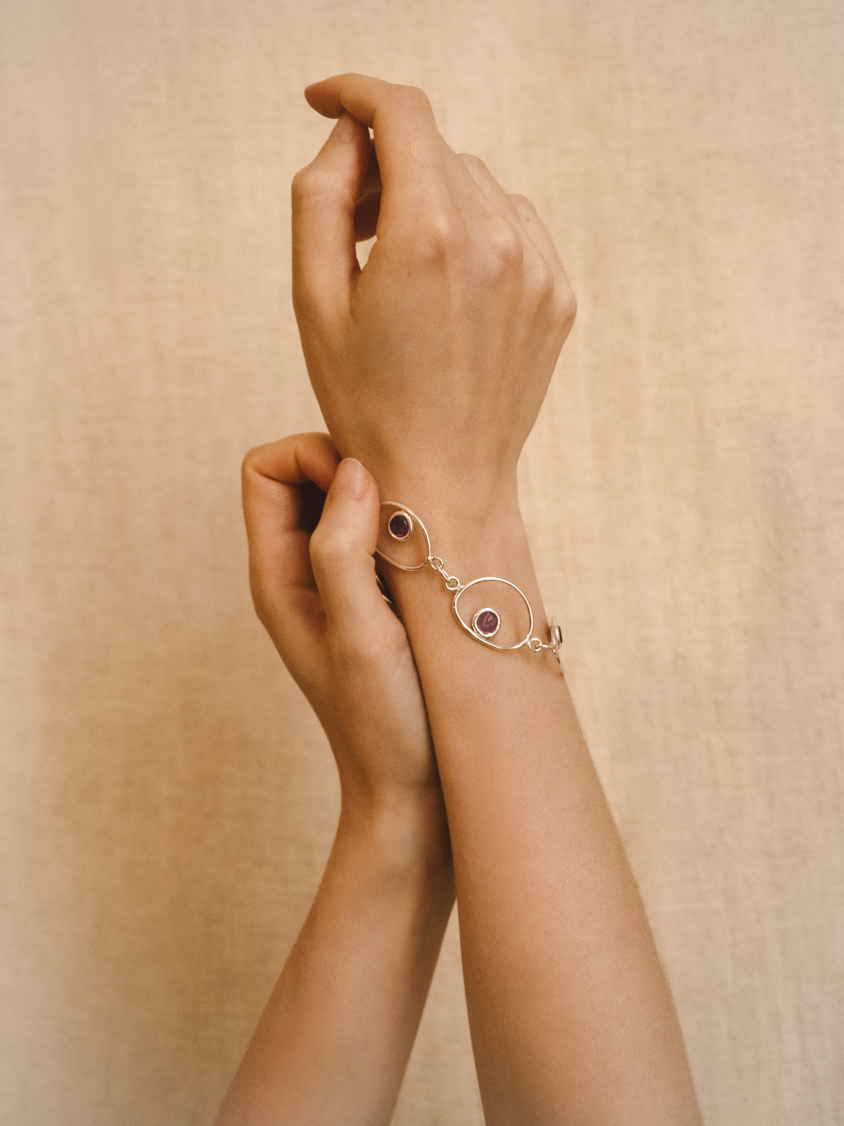 Bracelet Eclats de brume Pourpre