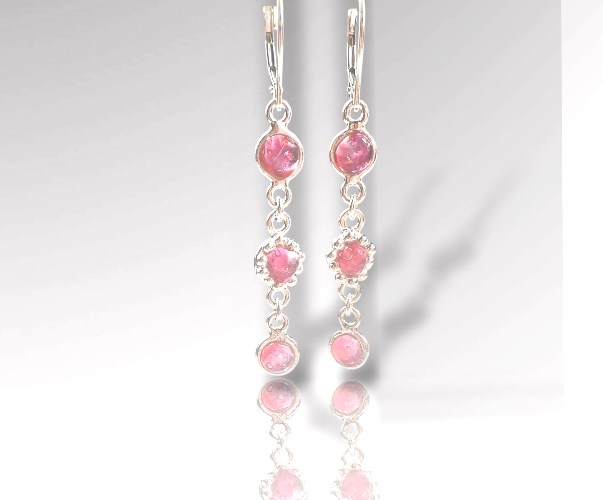  Boucles d'oreilles Cascades de perles