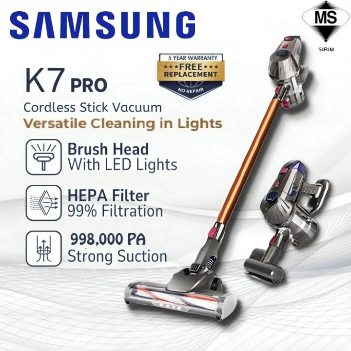 เครื่องดูดฝุ่นไร้สาย Samsung K7 PRO