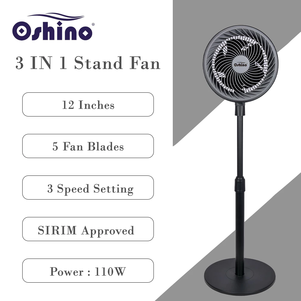 พัดลมตั้งพื้น Homelux รุ่น HSF-112PW(C)