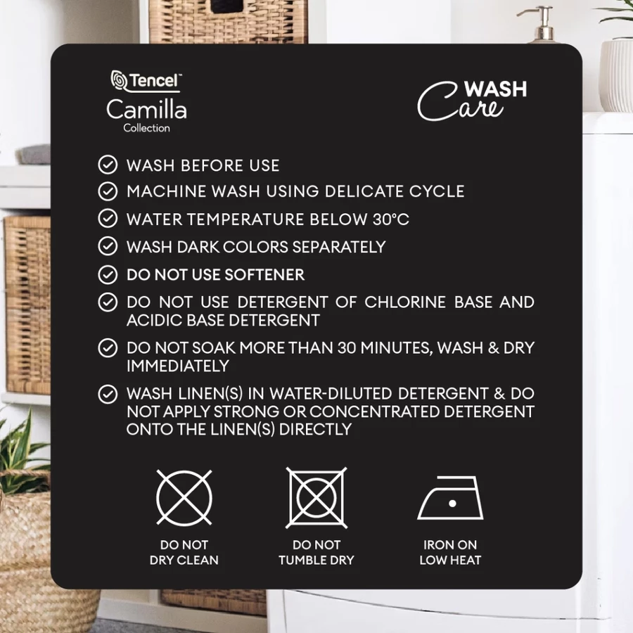 เซตผ้าปูที่นอนแบบรัดมุม TENCEL™ Lyocell - Jean Perry Camilla – ผ้า TENCEL™ 900 เส้นด้าย (ขนาด SUPER SINGLE/ QUEEN/ KING) ค่ะ