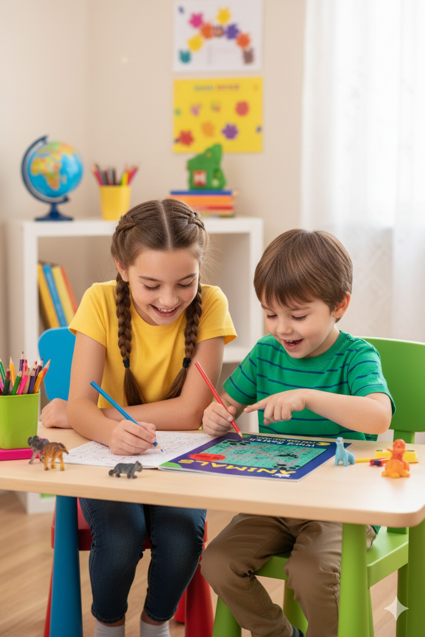 Animals Word Search for Kids & Teens (55 Puzzles, Printable PDF, 6x9)