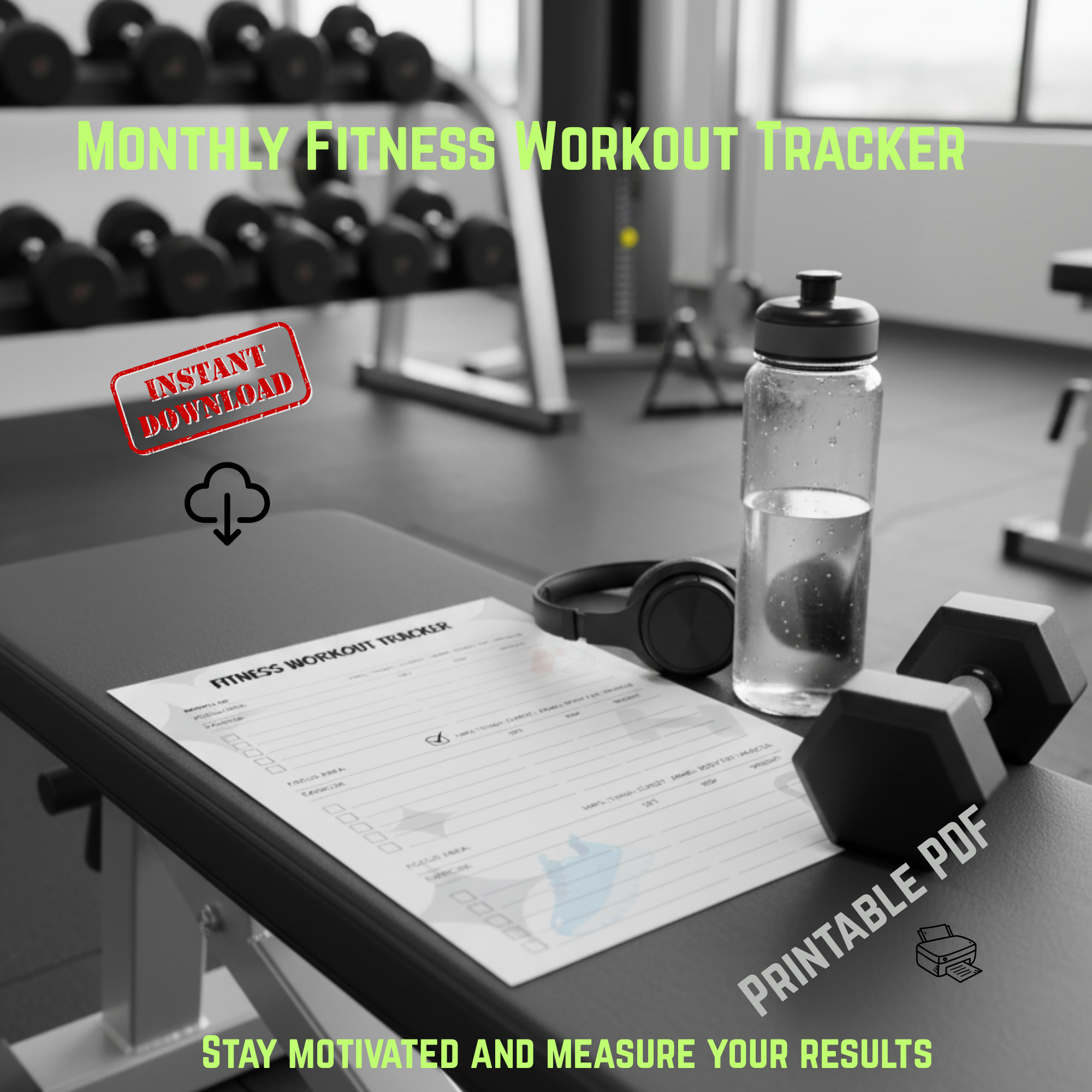 Monthly Fitness Workout Tracker