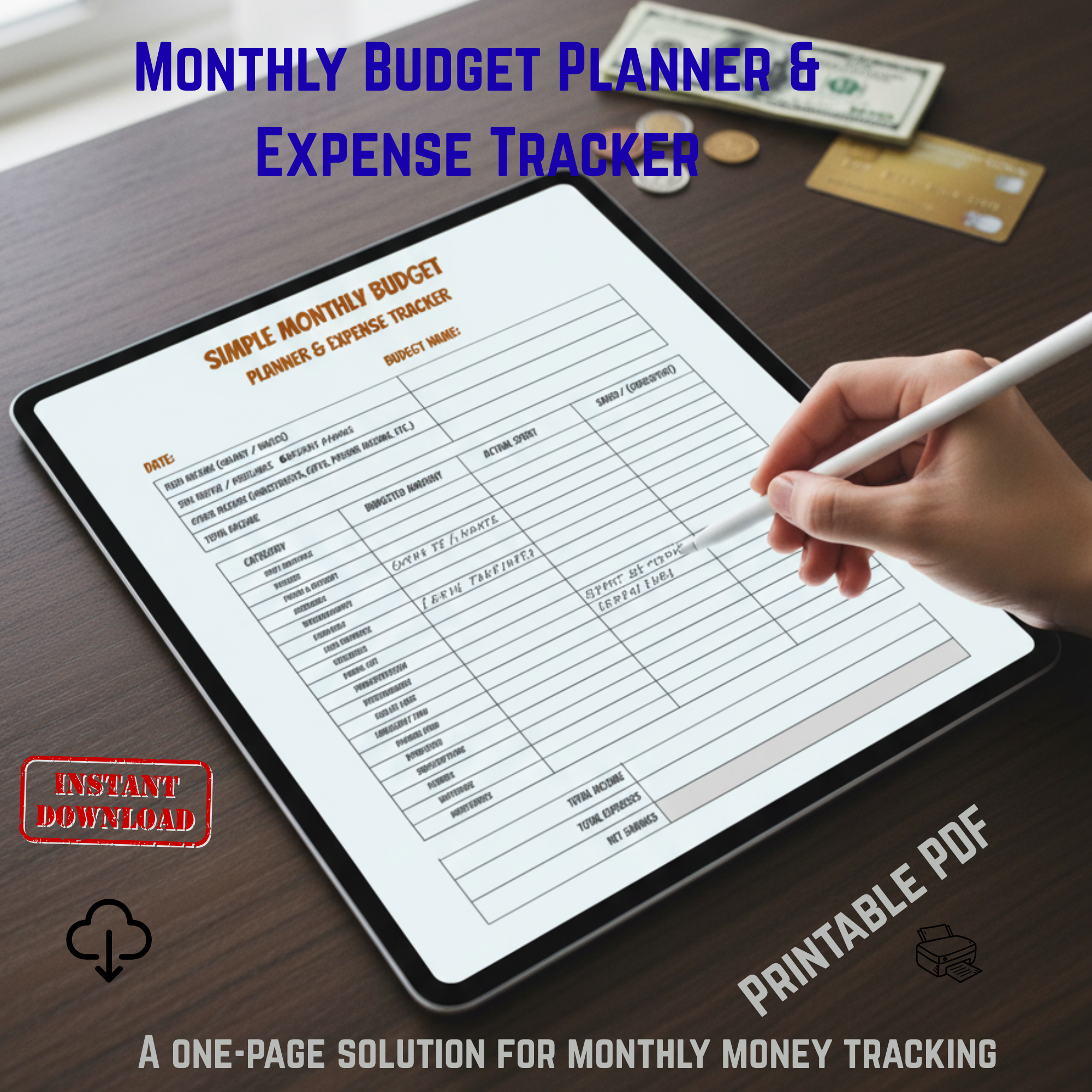 Monthly Budget Planner & Expense Tracker