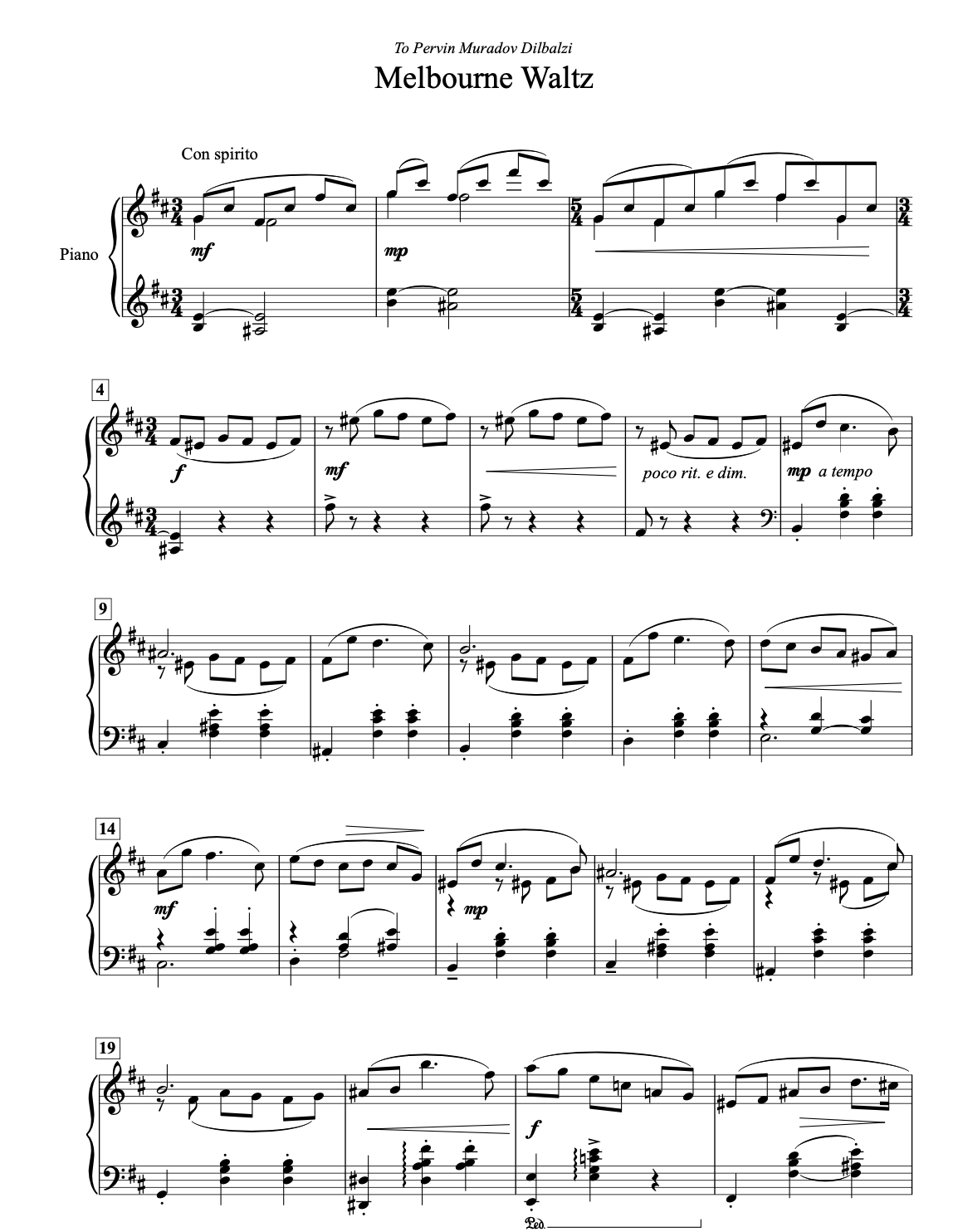 Melbourne Waltz