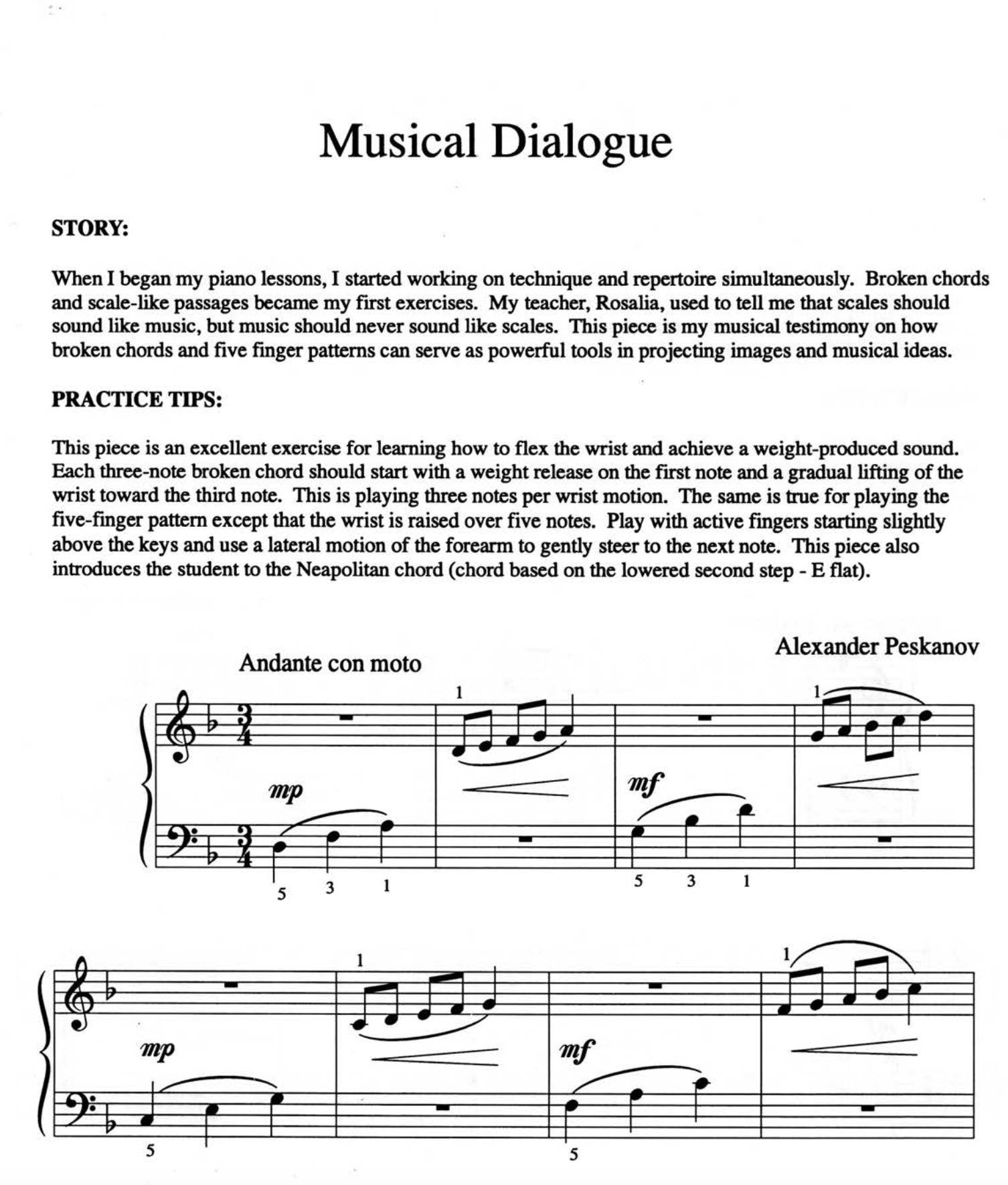 Musical Dialog