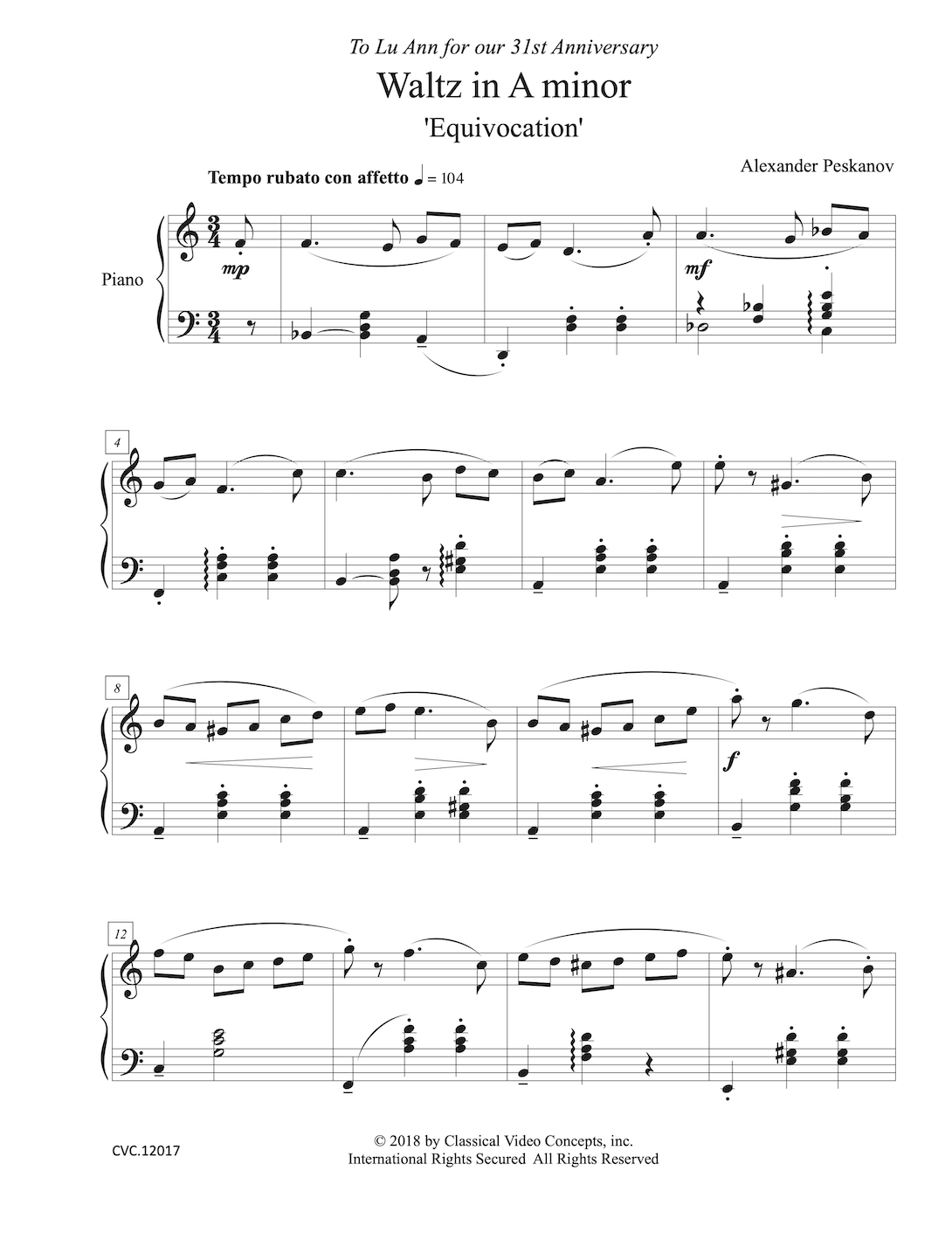 Waltz in A minor